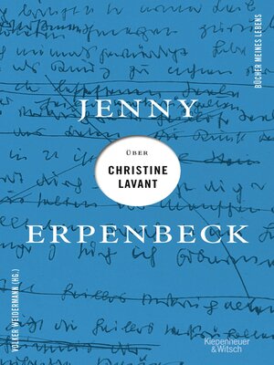 cover image of Jenny Erpenbeck über Christine Lavant